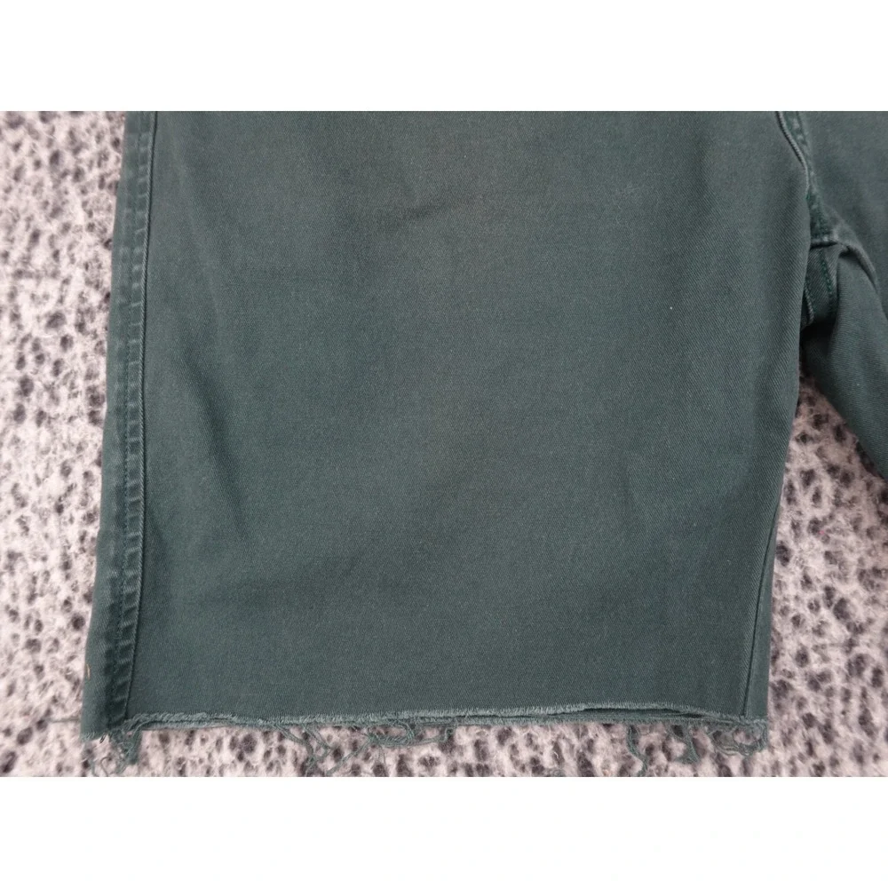 Levi's XX Chino Shorts Mens‎ W38 Green Good Cut Off Raw Hem Standard Taper 85226